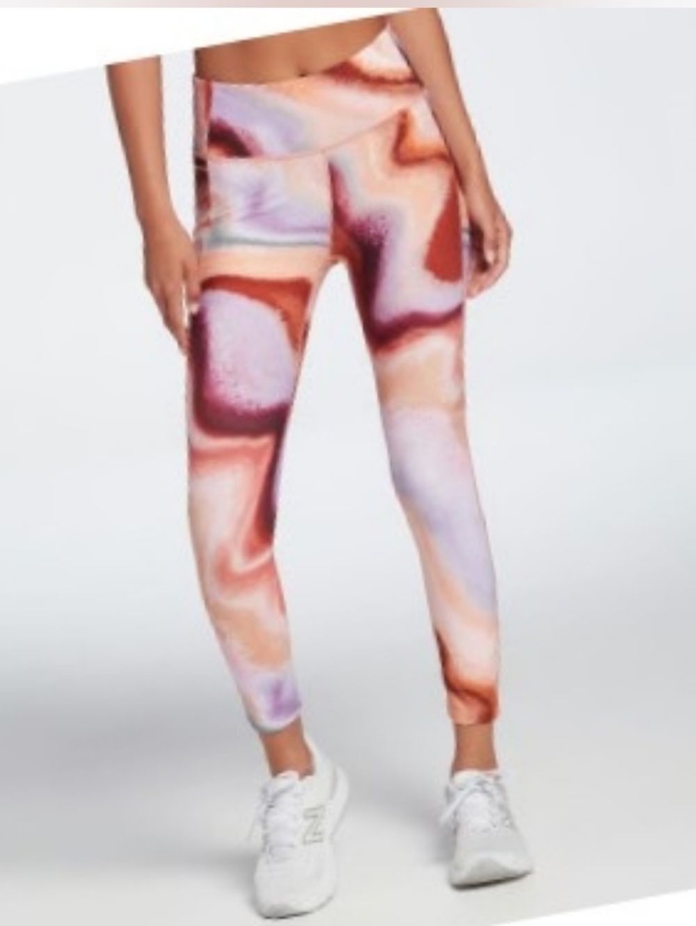 CALIA Energize 7/8 Leggings - Airbrush Crystal Warm Print Size S